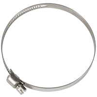 Collier de serrage réglable en acier inoxydable galvanisé perforé de 8 mm de largeur, style américain, pour tuyau automobile
