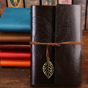 Cuaderno <span class=keywords><strong>de</strong></span> Notas Vintage, Cuaderno <span class=keywords><strong>de</strong></span> <span class=keywords><strong>Viaje</strong></span> <span class=keywords><strong>de</strong></span> Cuero PU y Papel Kraft A6, Diario, Libreta con Hojas, Sets <span class=keywords><strong>de</strong></span> Regalo Promocionales - Product Image 4