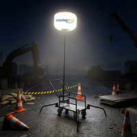Station d'alimentation portable sur chariot personnalisée 500W pour éclairage LED de ballons 360° °   Lampe gonflable pour travaux extérieurs hors réseau et secours d'urgence