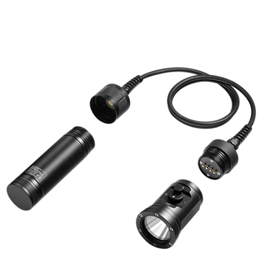 DT06 SBT90 Diver Flashlight 5000lm Underwater 150m Scuba Diving Torch IPX8 6PCS 18650 Battery High P