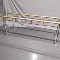 Barre de danse portable en bois réglable en hauteur pour la gym, la danse et le ballet