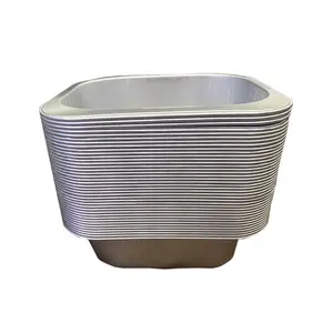 Airline Small Machine Aluminum Foil Bento Food Container For Cookin