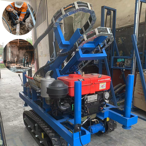 Pilote de pile hydraulique à petite échelle sur chenilles/utilisation commerciale plate-forme de forage de puits d'eau de trou sur chenilles - Product Image 5