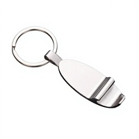 Décapsuleur porte-clés rectangulaire en alliage vierge pour sublimation, personnalisable par transfert thermique, pour logo DIY, vente en gros