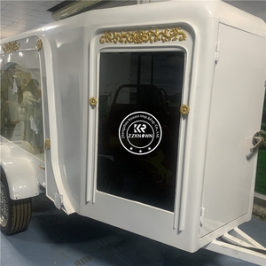 รถม้าศพมาตรฐานยุโรปแบบกำหนดเอง ผลิตจากเหล็ก Q235B พร้อมล้อลายไม้แบบกำหนดเอง - Product Image 3