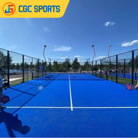 Système de terrain de padel panoramique professionnel pour extérieur et intérieur, fabrication directe d'usine OEM ODM