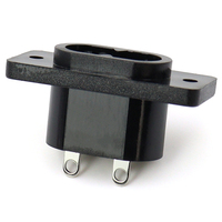 Prise d'alimentation en forme de 8 AC-005, sortie IEC 320 C8, connecteur femelle 2 broches, montage par vis, prise d'alimentation pour appareils électroménagers, directement de l'usine
