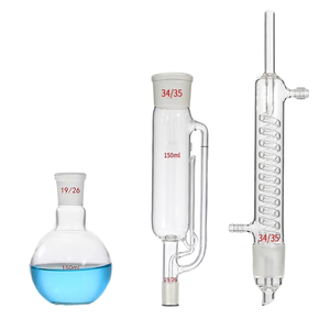 Extrator <span class=keywords><strong>Soxhlet</strong></span> de Vidro com Parede Grossa de 60-5000ml/Extrator de Gordura com Condensador, Frasco - Product Image 3