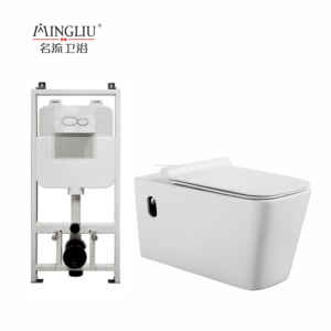 Inodoro de cerámica de estilo europeo MINGLIU para baño de hotel, con cisterna oculta y sifón <span class=keywords><strong>en</strong></span> P, suspendido <span class=keywords><strong>en</strong></span> <span class=keywords><strong>la</strong></span> <span class=keywords><strong>pared</strong></span>. - Product Image 1