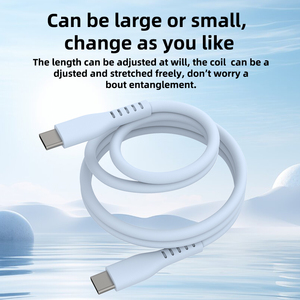 1M colorido PD 60W USB <span class=keywords><strong>C</strong></span> <span class=keywords><strong>Cable</strong></span> de datos de carga rápida magnética <span class=keywords><strong>iPhone</strong></span> 15 16 Compatible almacenamiento trenzado tipo <span class=keywords><strong>C</strong></span> 1M líquido colorido - Product Image 5