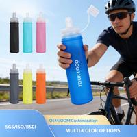 Bouteilles d'eau souples à valve large pour la course et la randonnée, idéales pour les gilets de course