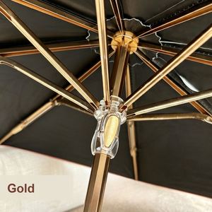 Parapluie personnalisé avec logo, vente en gros d'usine, 3 plis, 8 baleines, 100 cm de diamètre, 240g, léger, avec poignée courbée, pour femmes, voyage et usage quotidien - Product Image 4