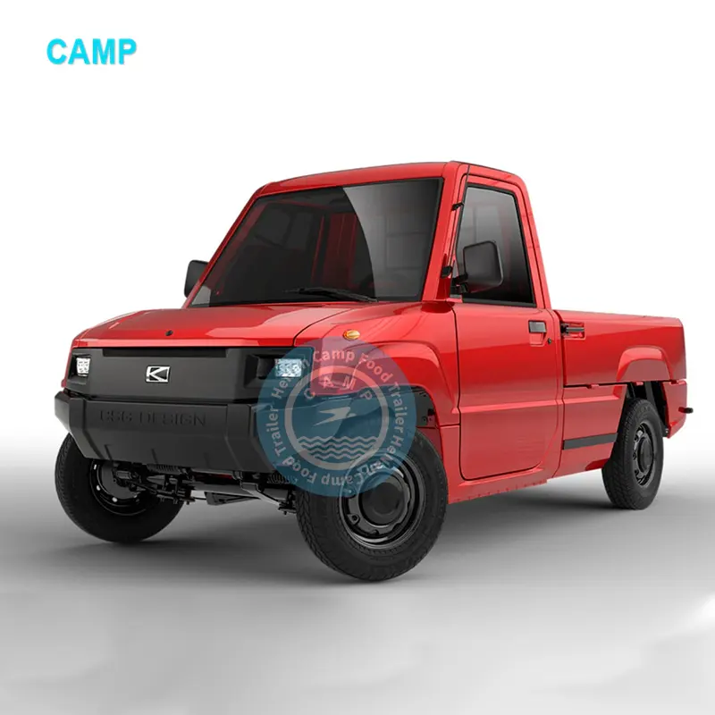 Electric four-wheel pickup battery car with new energy double-row truck for pulling passengers and goods oil-electric scooter