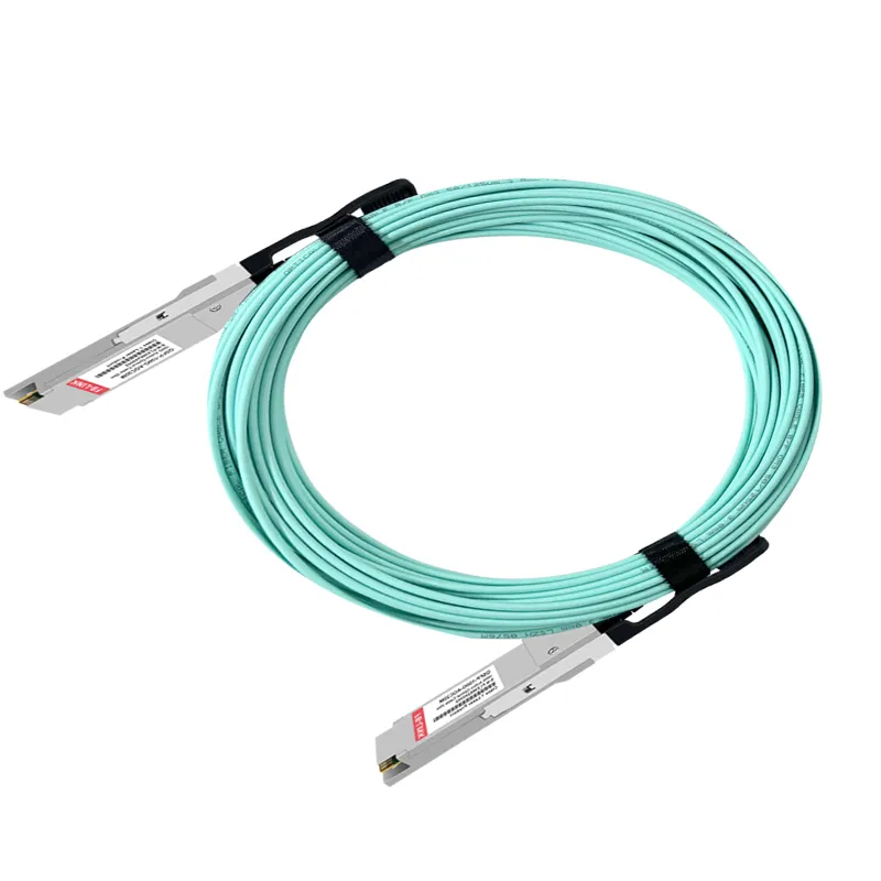 100Gbps kabel optik aktif QSFP28 untuk QSFP28 transceiver optik 100G QSFP AOC 10M kabel Kompatibel Cisco