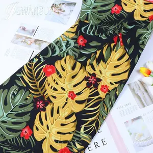 Factory Wholesale Hawaiian Printed Elastic Fabric Free Samples Of Polyester Spandex 4-Way Stretch Fabric