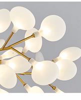 Lustre à Led Moderne Minimaliste Chambre à coucher Salle à Manger Lampe New Creative Ins Nordic Lamps Lustres en Fer