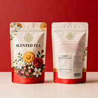 Sachets de thé personnalisés en forme de fleurs, en matériaux de qualité alimentaire, sachets de thé parfumés imperméables pour le sommeil, à fond plat