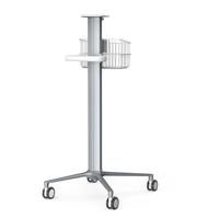 Chariot médical mobile en alliage d'aluminium, chariot d'hôpital, support de moniteur léger et peu encombrant pour moniteur de patient d'hôpital