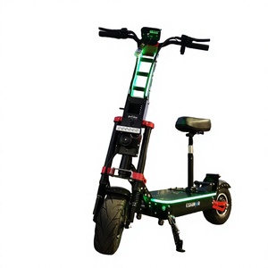 สกู๊ตเตอร์ไฟฟ้า Geofought 72V มอเตอร์คู่ 40-100AH ระยะทางสูงสุด 60-300 กม. โครงสร้างอลูมิเนียมอัลลอย ระบบกันสะเทือนเต็มรูปแบบ พร้อมไฟ LED สีสันสดใส - Product Image 1