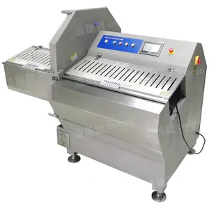 Professional German Blade Frozen Bacon Slicer Large Production Pork Rib Cutting Machine Suitable for Meat Processing Plants