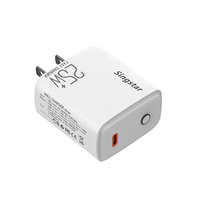 Chargeur de Voyage Multifonctionnel Rapide 25W USB Type-C PD QC3.0 Écologique pour Téléphones Mobiles et Accessoires d'Écouteurs