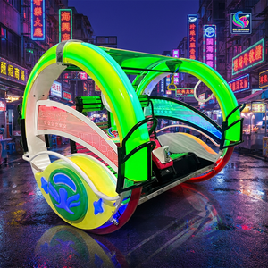 Coche Eléctrico Giratorio de 360 Grados, Operado con Monedas, Equipo de Parque de Atracciones para Uso Interior y Exterior, Hecho de Plástico Resistente - Product Image 1