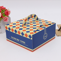 Boîte en papier personnalisée pour cookies vente en gros, pour faire soi-même des bonbons, tarte aux œufs, avec poignée, chocolat, emballage de cadeau de mariage, boîte à gâteaux
