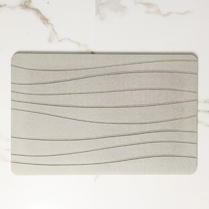 Alfombra de Baño de Tierra de Diatomeas, Rectangular, con Patrón Geométrico, Absorbente, de Secado Rápido, Diseño Minimalista - Product Image 4
