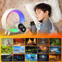 Northland Q télécommande intelligente sans fil lumière RGB table de bureau lampe d'ambiance haut-parleur de musique lever du soleil réveil LED veilleuse