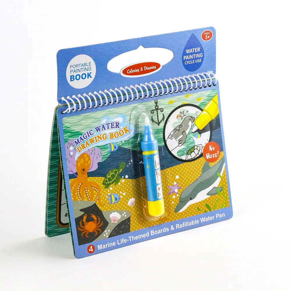 Großhandel Custom A4 Heft Bildung Kinder Färbung Zeichen bücher Drucken für Kinder mit Wassers tift