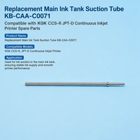 Tube d'aspiration de rechange pour réservoir d'encre principal KB-CAA-C0071 compatible avec les pièces détachées d'imprimantes à jet d'encre continu KGK CCS-R JPT-D