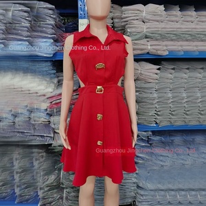 Abito Corto Estivo 2026 Stile Socialite Francese <span class=keywords><strong>con</strong></span> <span class=keywords><strong>Colletto</strong></span> POLO Senza Maniche in Poliestere Antistatico Elegante a Vita Alta Slim Linea ad A - Product Image 6