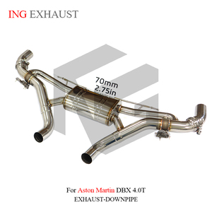 Soupape d'échappement en acier inoxydable ING, silencieux Catback pour Aston <span class=keywords><strong>Martin</strong></span> DBX 4.0 avec tuyau d'échappement de haute qualité, pièces de performance automobile - Product Image 4