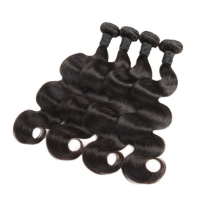 For 100% Brazilian Remy Virgin Hair <b>Body</b> <b>Wave</b> Bundle with Top Grade No Shedding & Tangling Machine Double Weft - Product Image 3