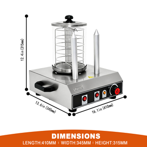 Parrilla Eléctrica Comercial de Acero Inoxidable para <span class=keywords><strong>Hot</strong></span> Dogs con Temperatura Ajustable para Cocinar Salchichas y Frankfurters - Product Image 4