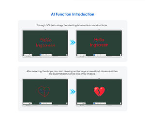 Tableau blanc interactif INGSCREEN OEM Smart <span class=keywords><strong>Board</strong></span> 75 pouces LED affichage électronique avec panneau 65 pouces disponible en blanc - Product Image 4