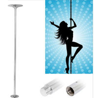 Barre de danse portable et pliable en acier inoxydable pour la maison, idéale pour la relaxation musculaire, l'exercice et les spectacles.