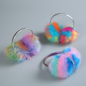 Couvre-oreilles en peluche moelleux pour l'hiver, pour femmes et hommes, <span class=keywords><strong>cache</strong></span>-oreilles doux et mignons, protège-oreilles pour temps froid, accessoires d'hiver pour l'extérieur - Product Image 2