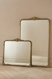 Tùy Chỉnh Lớn Đầy Đủ Chiều Dài Sàn Sắt Gương Quá Khổ Baroque Phong Cách Vàng Đứng Trang Trí Công Phu Trang Trí Tường Gương Tùy Chỉnh Kích Thước - Product Image 2