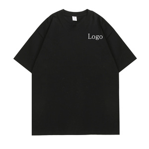 T-shirts personnalisés pour hommes T-shirt uni surdimensionné de haute qualité Logo personnalisé T-shirt grande taille Casual - Product Image 4
