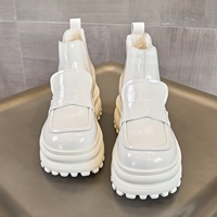 Bottines Rétro à Plateforme pour Femme 2026 – Tendance, en Cuir Respirant, Semelles Rehaussantes – Collection Printemps, Livraison Directe