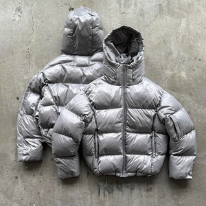 Vestes matelassées personnalisées OEM de haute qualité, vêtements d'hiver légers, veste matelassée camouflage, coupe-vent pour l'extérieur, vestes en duvet pour hommes - Product Image 2