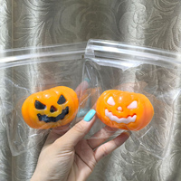 Paket Tas Baru Mainan Squishy Labu Hantu Tpr Halloween, Pereda Stres, Tekan dan Lepas Lambat