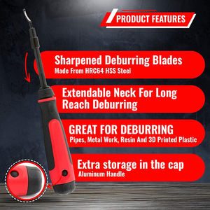 DZ alesatore per tubo in PVC fai da te allungabile collo in metallo sbavatura strumento svasante personalizzabile OEM per la rimozione di bava di plastica - Product Image 5