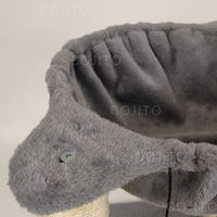 Arbre à chat pliable tout-en-un de luxe moderne, grand, en bois durable, avec griffoir en sisal et peluche, nid, hamac et lit pour chat