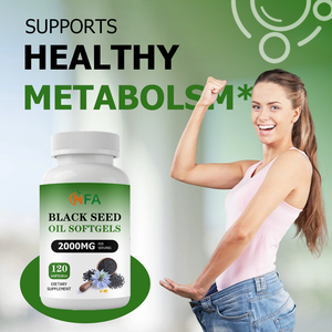 Gélules d'huile de nigelle OEM ODM avec huile de nigelle, soutien calorique, métabolisme sain, cheveux et ongles forts, peau jeune et éclatante - Product Image 3