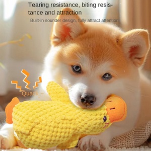 Patlamalar çevre dostu su geçirmez tavuk lezzet peluş Quack ördek köpek oyuncak simülasyon sarı ses Bbcall Bite dayanıklı Molar - Product Image 3