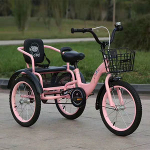 Nuevo diseño Venta caliente 16 pulgadas <span class=keywords><strong>18</strong></span> pulgadas Triciclos para niños 3 ruedas <span class=keywords><strong>bicicleta</strong></span> para niños con doble asiento - Product Image 4