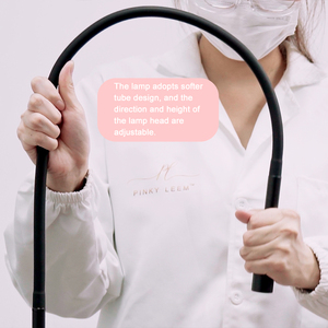 Pinky Leem Quick Curing UV LED Lash Lamp Full Set Flexible Eyelash Glue with White Light for Home Use Metal Material - Product Image 3