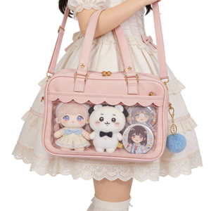 Sac messager carré Ita en cuir PU pour femme, vente directe d'usine, étanche, durable, fermeture éclair, grande capacité - Product Image 2